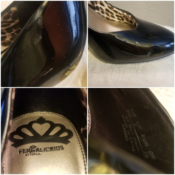 Fergalicious Black Pumps/Heels/Size 9M - Picture 4 of 4